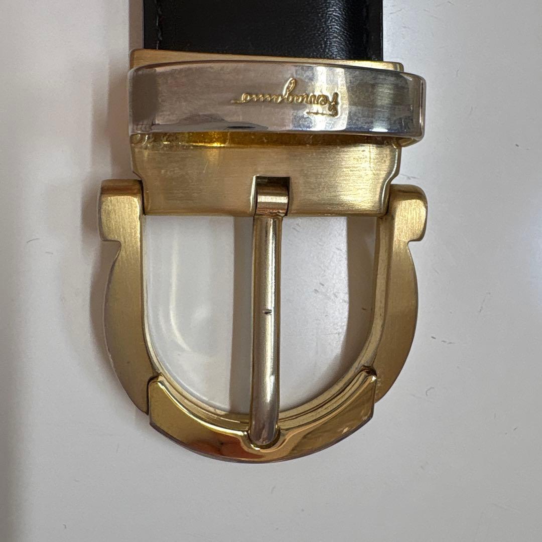 イタリア製 黒レザー ベルト