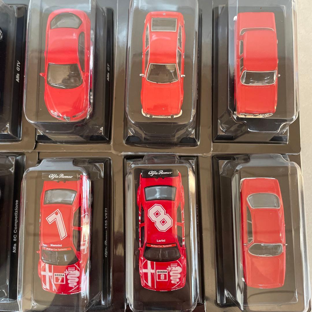 京商 1/64 アルファロメオ 17台(155V6，ジュリエッタ，ティーポ等