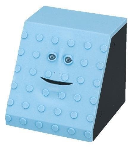 ❤️新品３個セット箱付き★フェイスバンク青+ポスト型貯金箱+幸せの貯金箱 可愛い