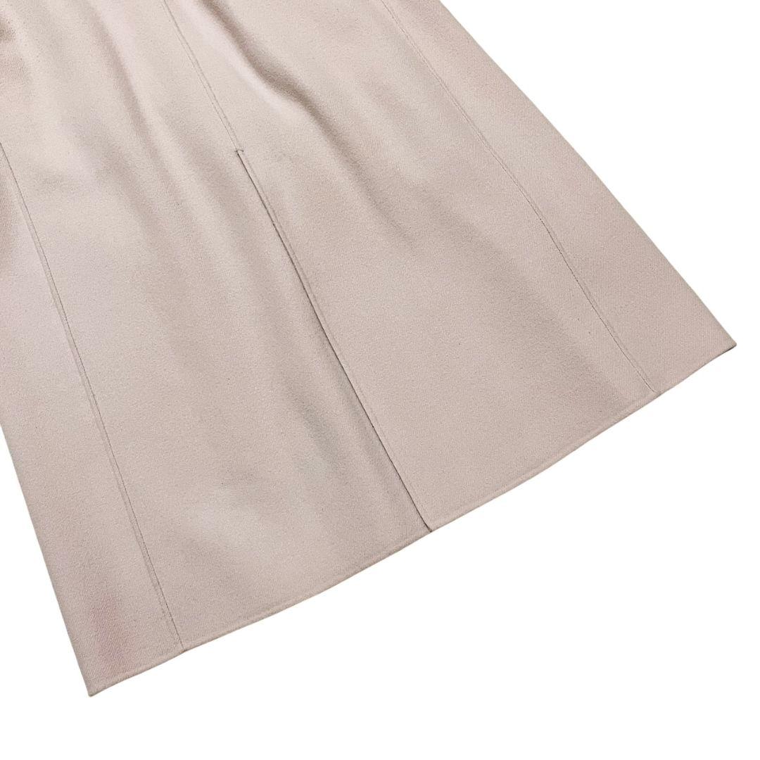 美品　カオス 11万　アールスーペリア ノーカラー ロングコート　ピンクベージュ