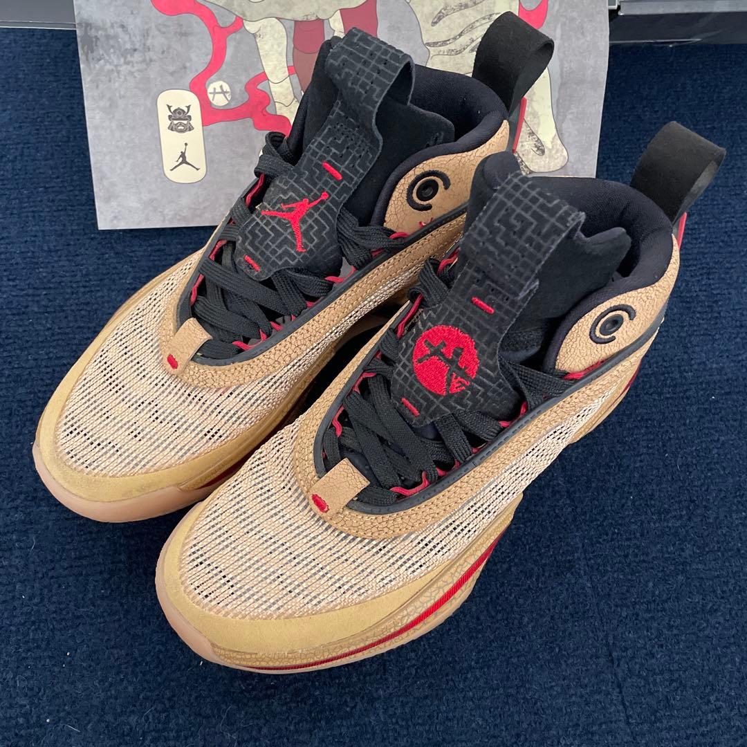 NIKE ナイキ エアジョーダ 36SERUI八村塁 ゴールド24.5cm美品