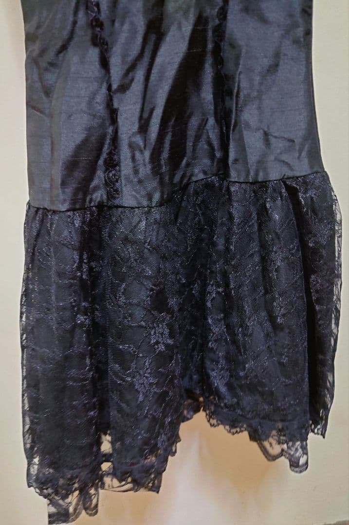 新品未着用 Dreaming drop マーメイドロングスカート バッスル 黒