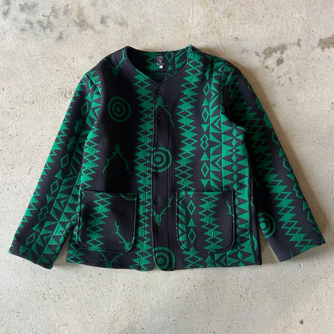 south2west8 ノーカラージャケット ターゲットスカル