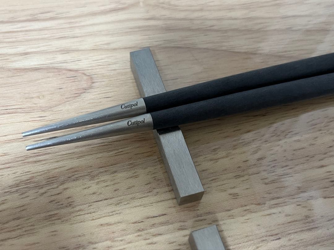 3セット クチポール ゴア ブラック 箸 箸置き 新品 : 素人保管品