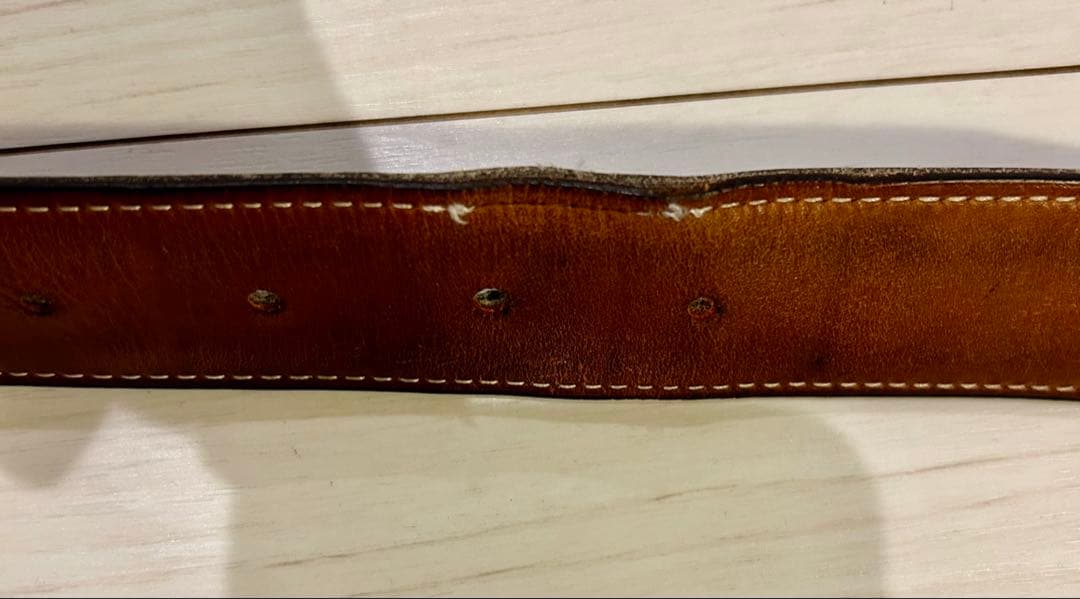 HERMES トゥアレグHバックルベルト　シルバー925×黒レザー　サイズ90