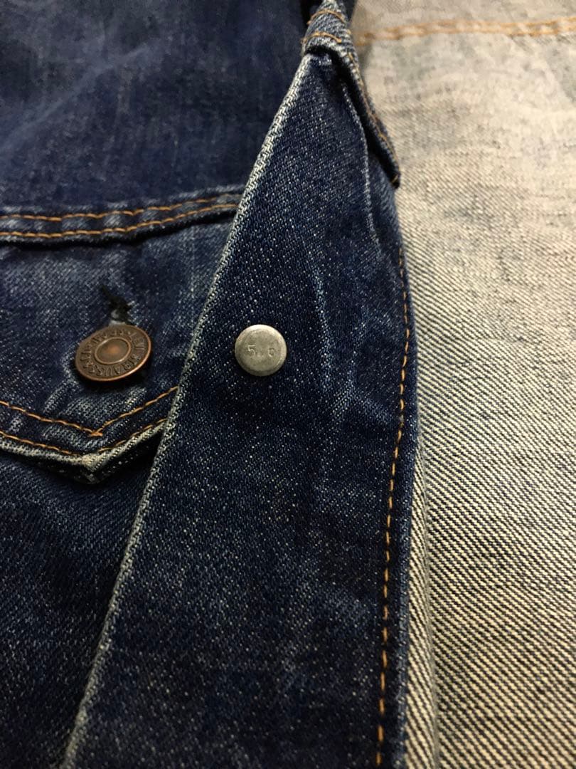 【3.4WASH】真紺 ビッグE 40-38 70505 60年代 リーバイス