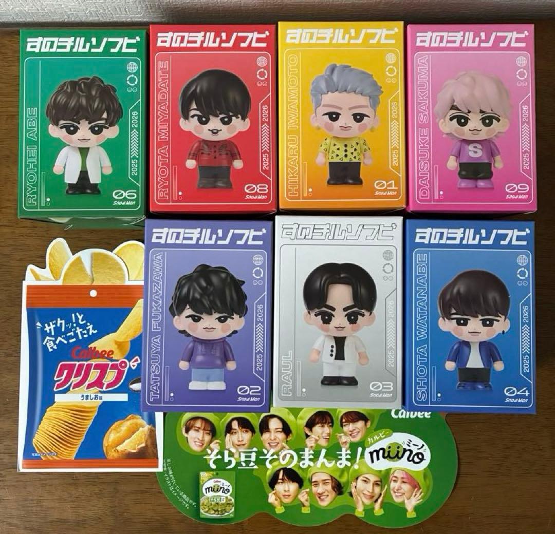 SnowMan グッズ ソフビ すのチル 7体セット チラシのオマケ付き - メルカリ