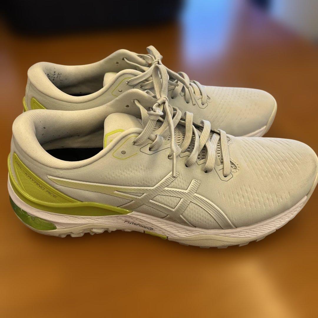 ASICS スポーツシューズ ホワイト/グリーン