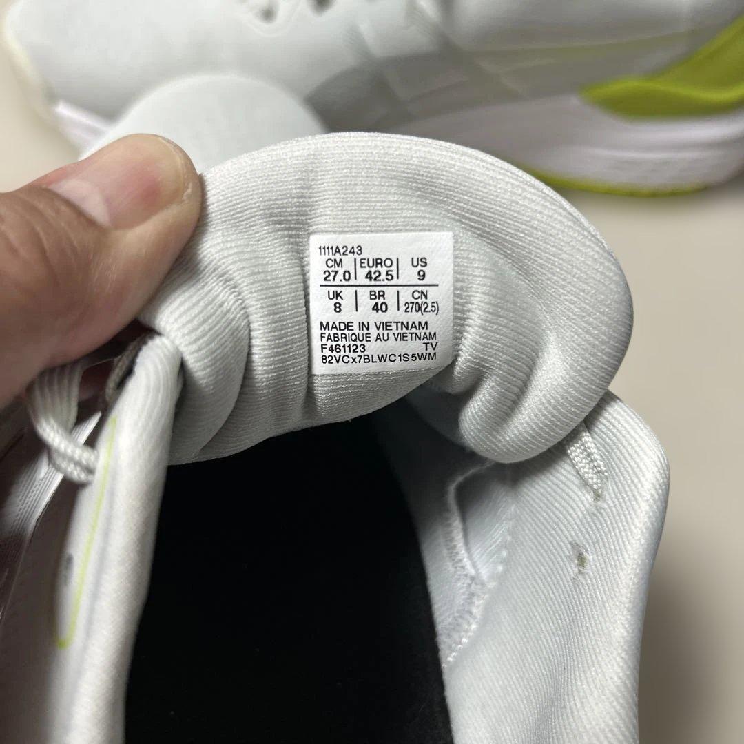 ASICS スポーツシューズ ホワイト/グリーン