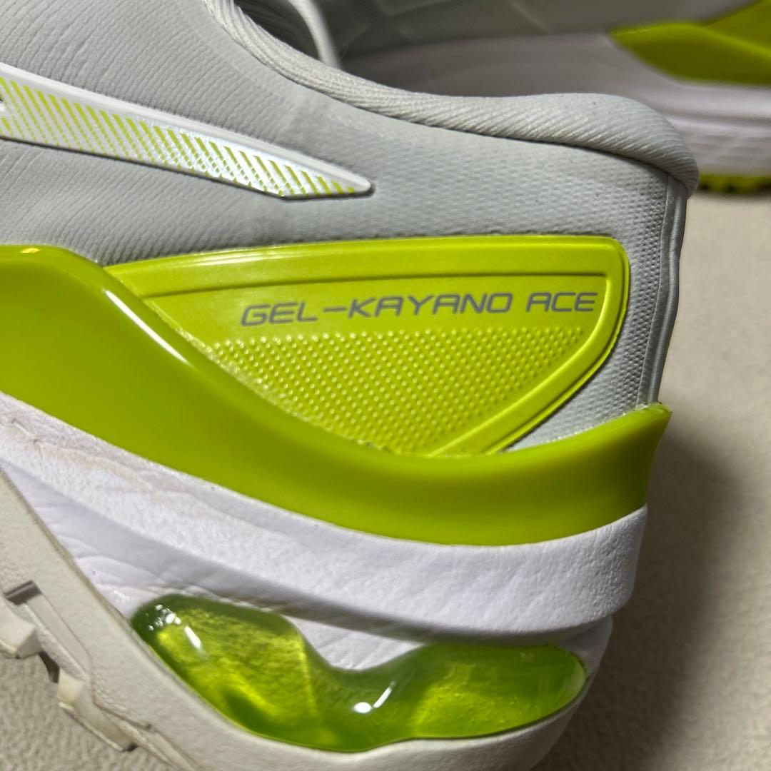 ASICS スポーツシューズ ホワイト/グリーン