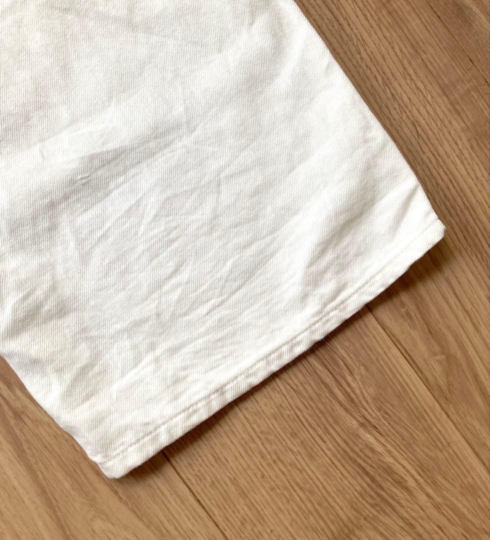 【Veritecoeur】ヴェリテクール　綿麻デニムオーバーオール　白