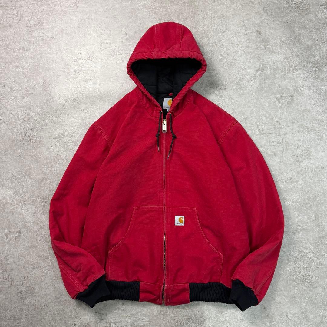 USA製□carhartt カーハート【M】アクティブジャケット ダックパーカー