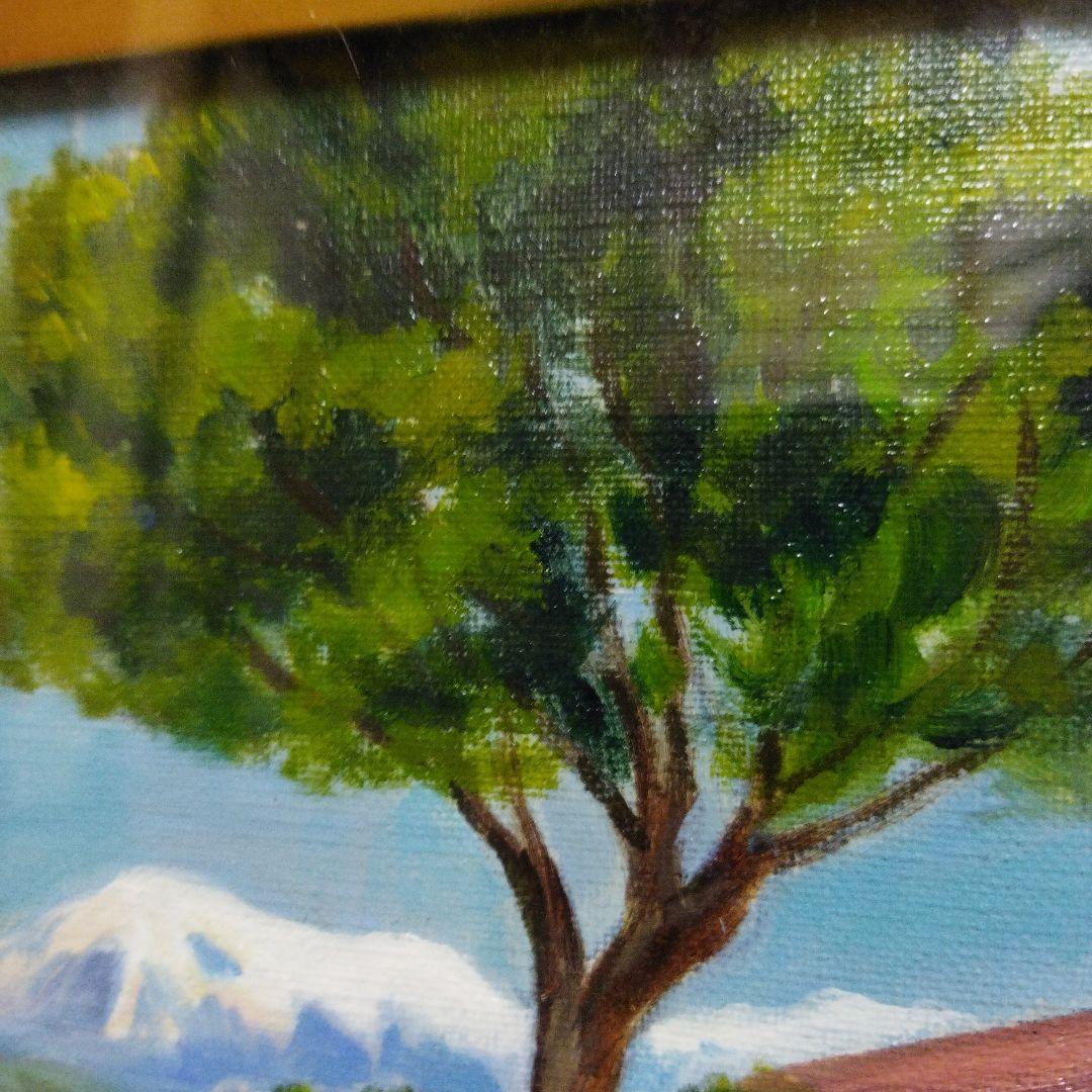 ☆秀作☆ 手書き油絵 ゴッホ ローヌ川の星月夜 額付 絵画 インテリア