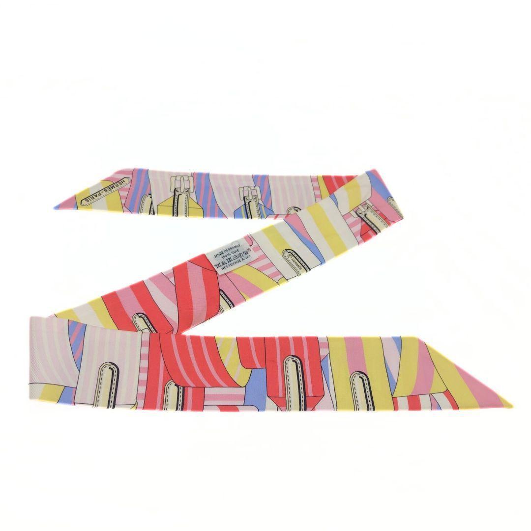 エルメス シルク Les Sangles サスペンダーベルト ツイリー