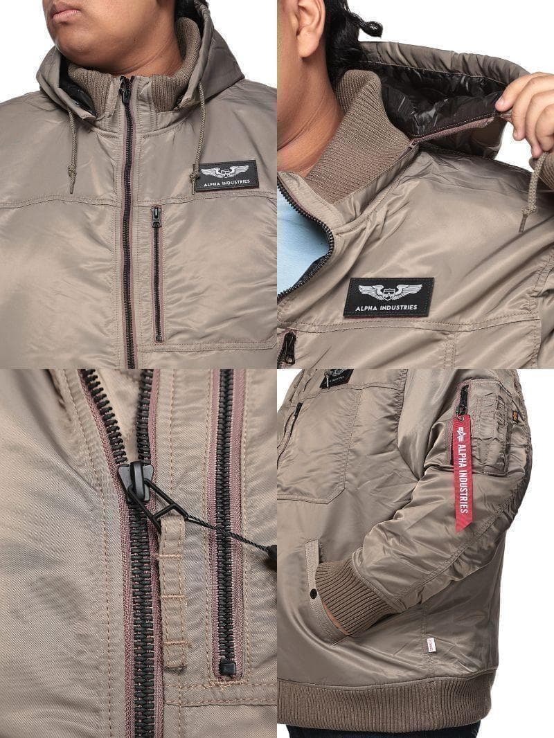 アルファ　フーデットリブジャケット　2L【新品】ミリタリー　フライトジャケット