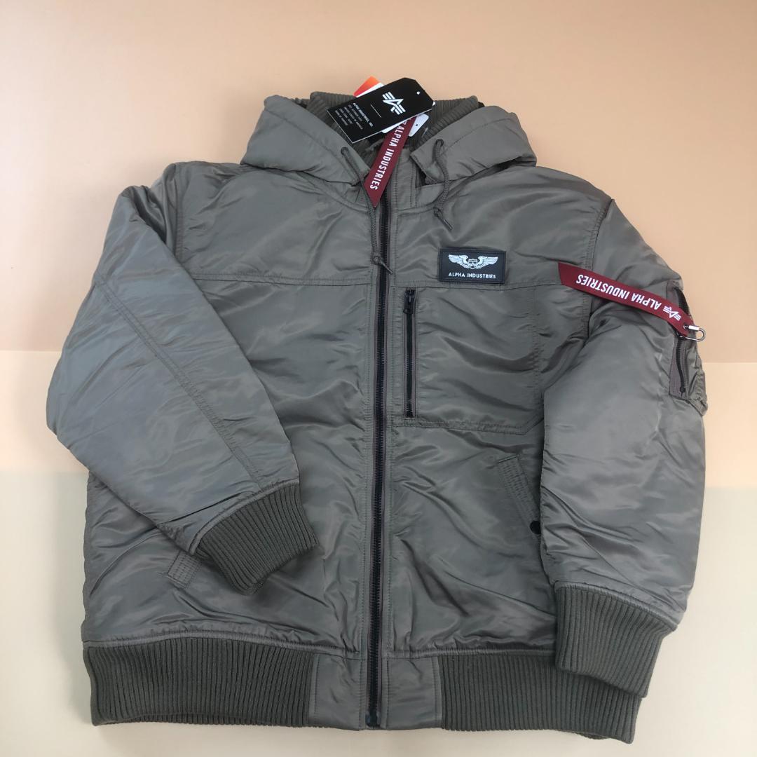 アルファ　フーデットリブジャケット　2L【新品】ミリタリー　フライトジャケット