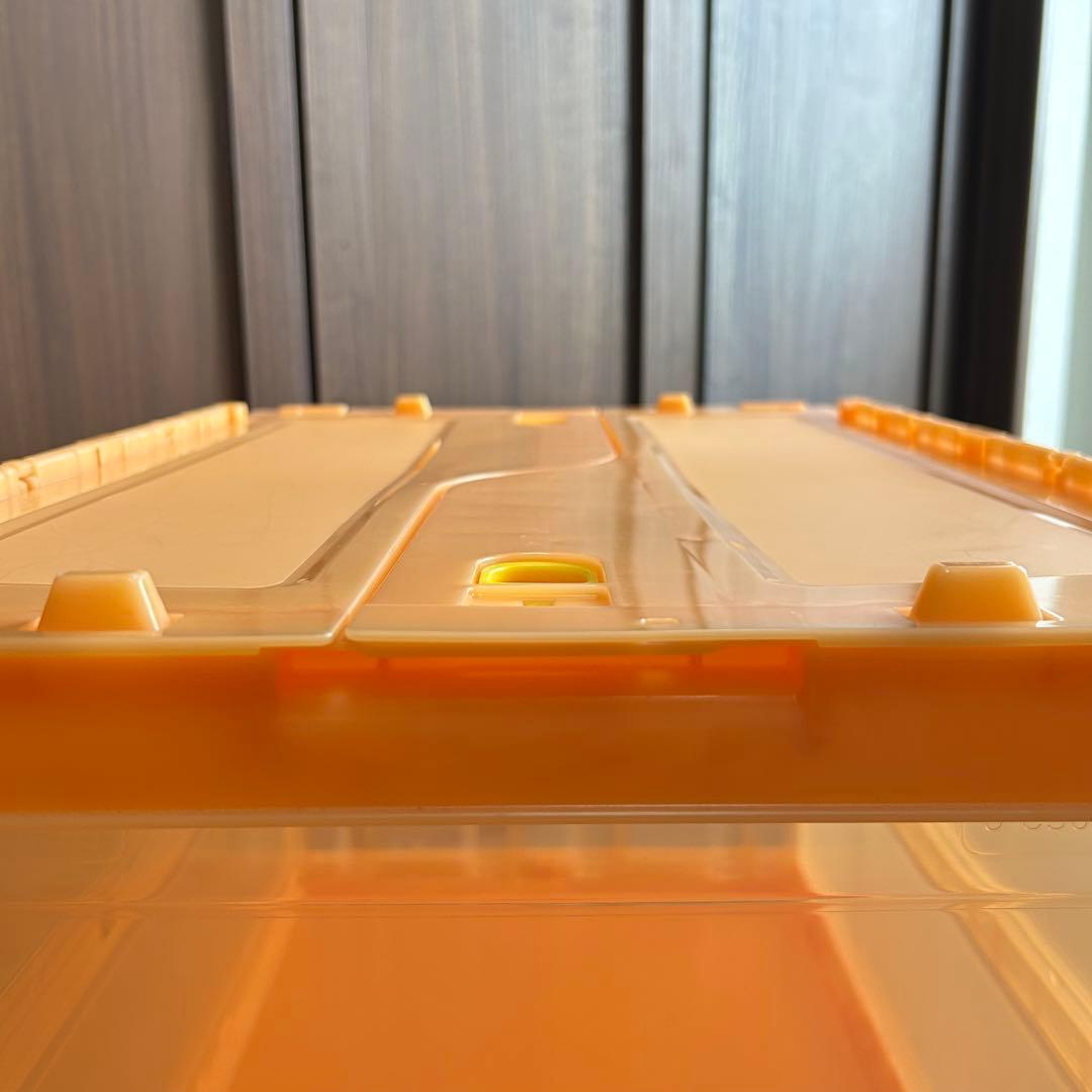 【8個セット①】コンテナ トラスコ中山 スケルコンオリコン 50L オレンジ