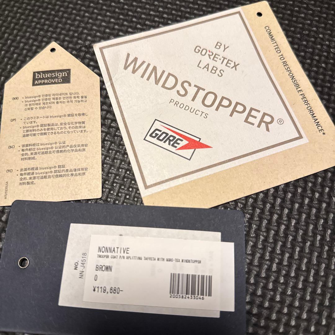 ノンネイティブモッズコート 光沢のあるブラウン未使用品　定価119680円