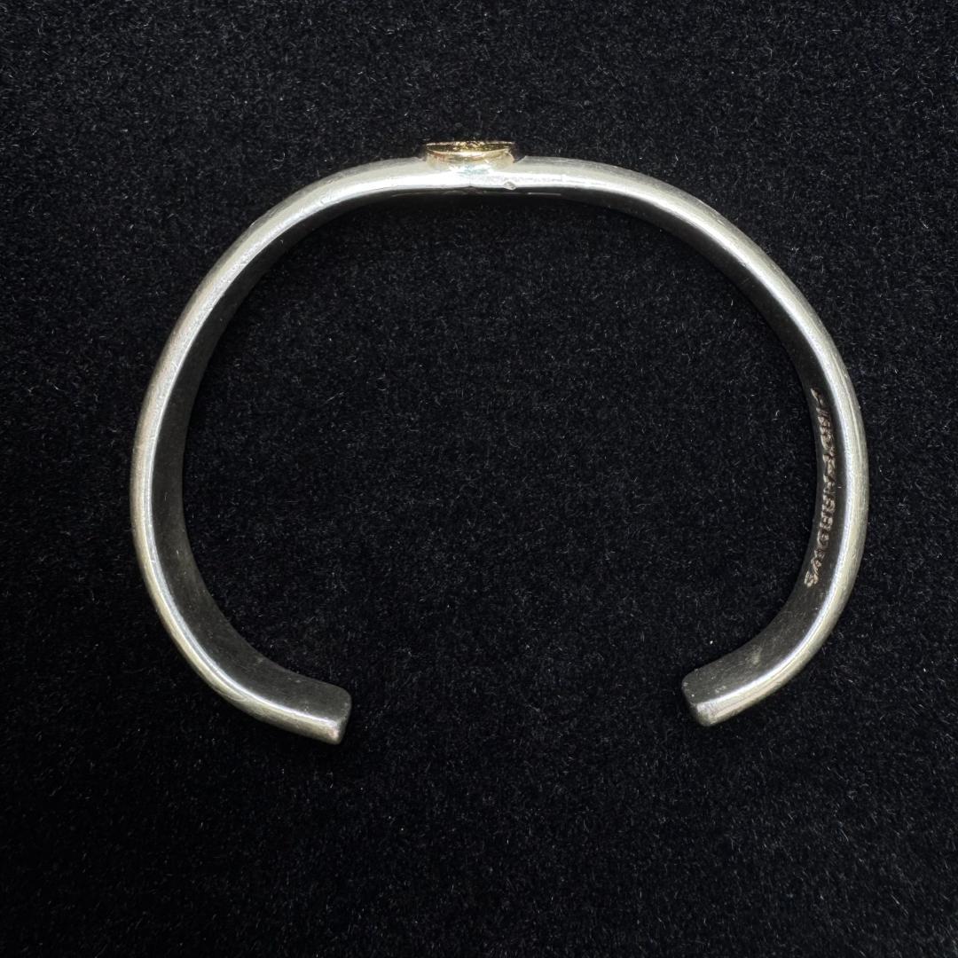 【16.5cm】　K18/SILVER ファーストアローズ バングル シルバー