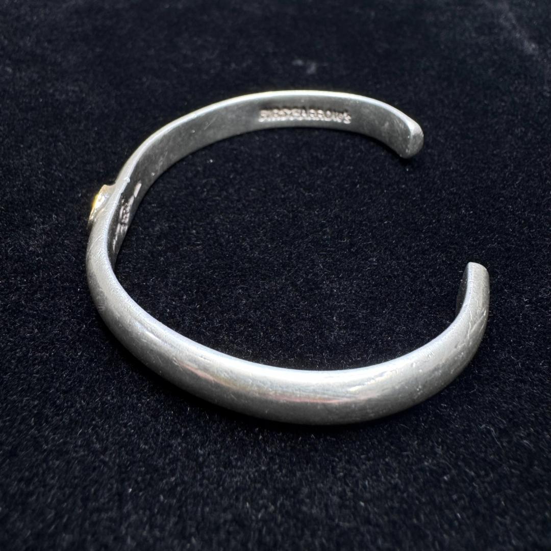 【16.5cm】　K18/SILVER ファーストアローズ バングル シルバー