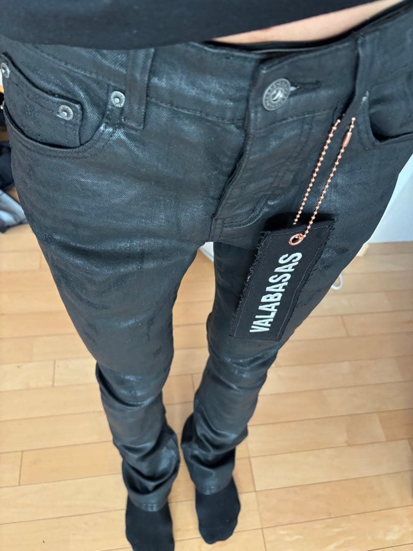 valabasas フレアデニム　バラバサス　コーティング　デニム
