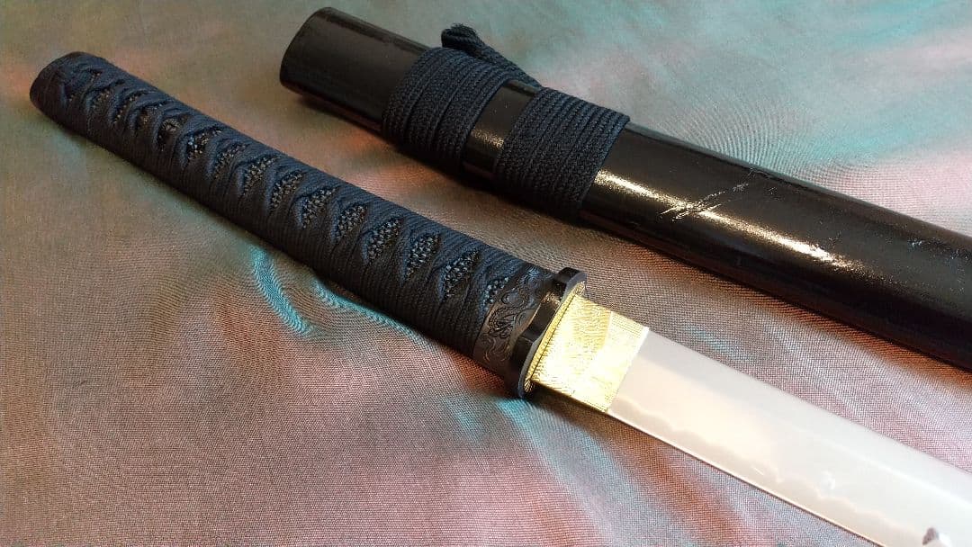 【鶴姫一文字風】模造刀 互の目刃紋 喰出し鍔 模擬刀 sword 上杉謙信