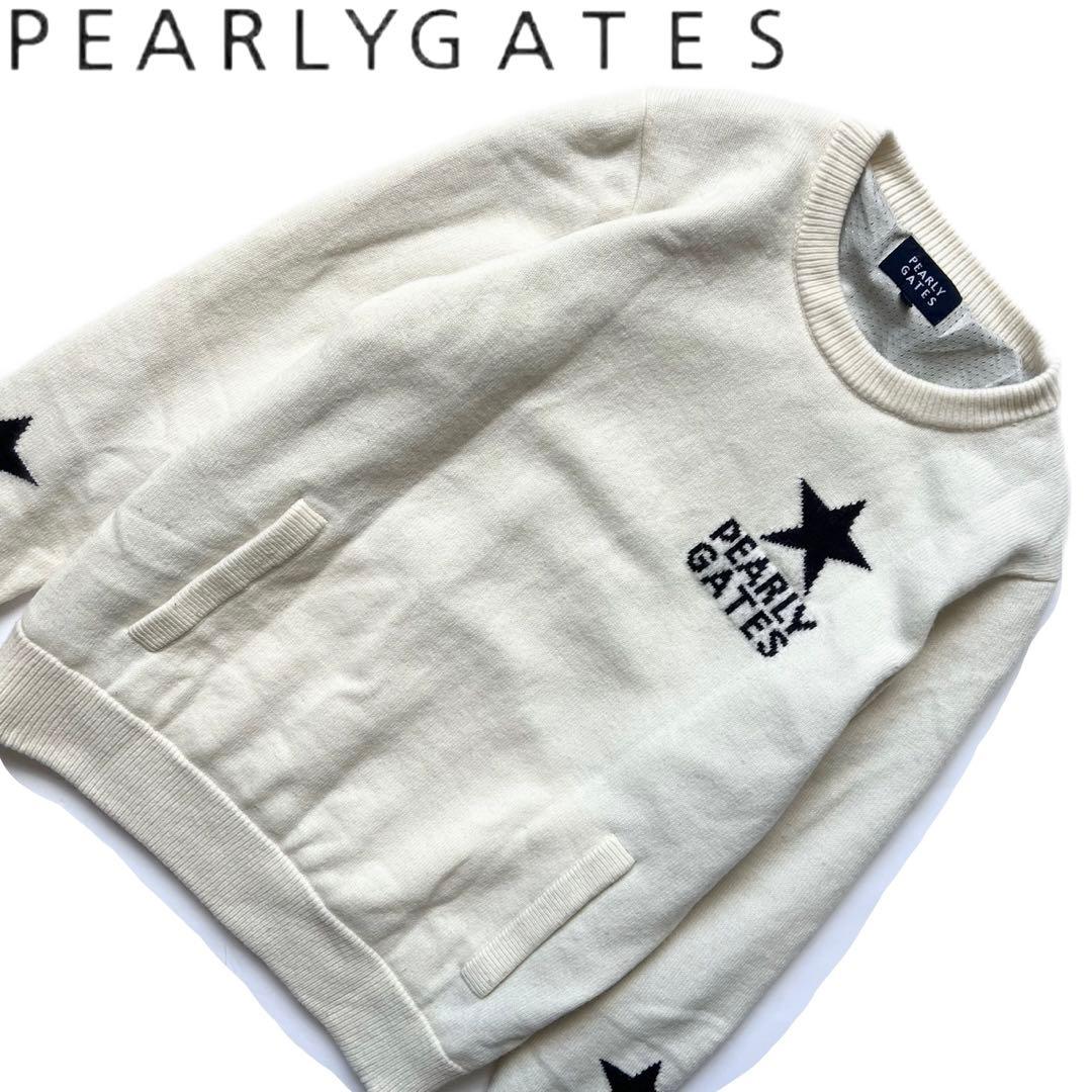 PEARLY GATES パーリーゲイツ　星に願いを　裏地付き　ニット　ゴルフ PEARLY GATES パーリーゲイツ 星に願いを 裏地付き ニット ゴルフ
