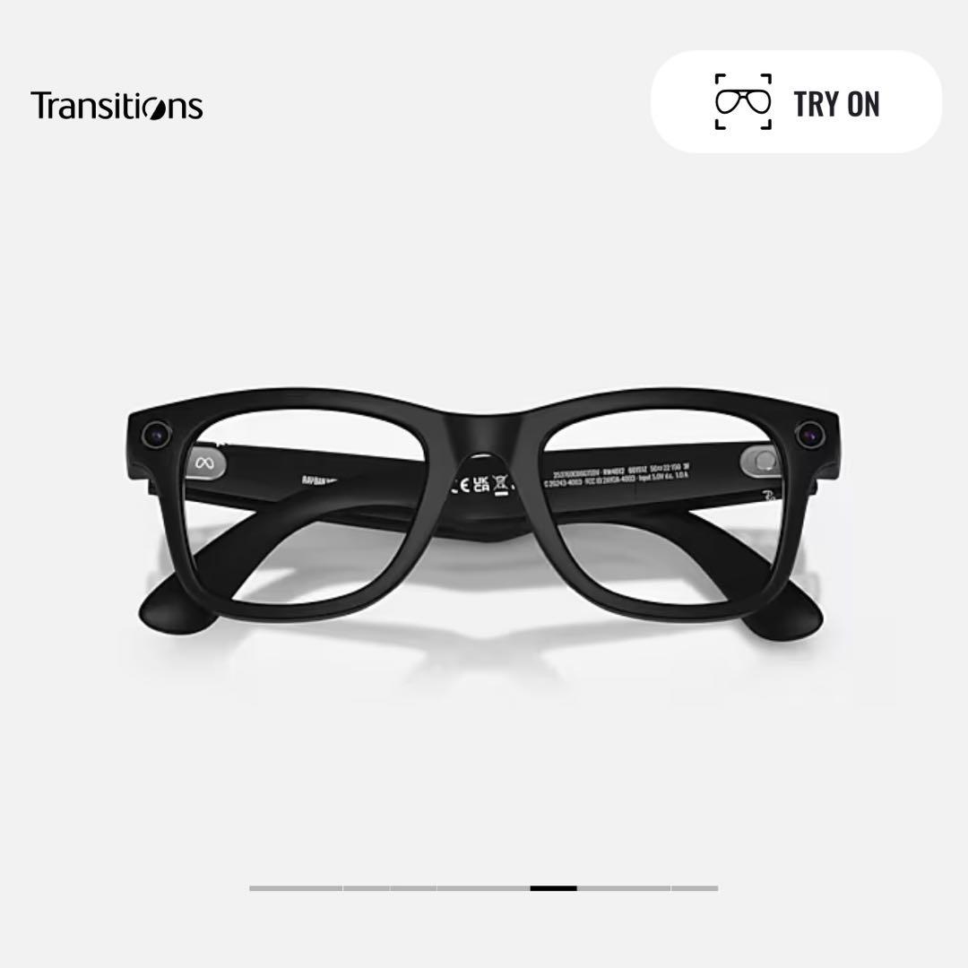 レイバン  Gen2 第2世代 Wayfarer AIグラス 調光レンズ