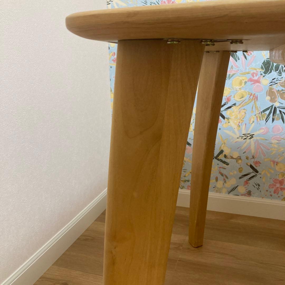 メロン【美品】130cm 長方形ダイニングテーブル