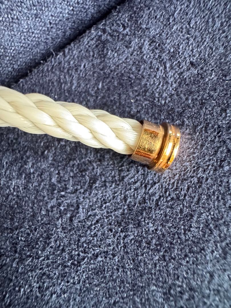 FREDホワイト2連ケーブルのみ ラージモデルイエローゴールド14 フォース10