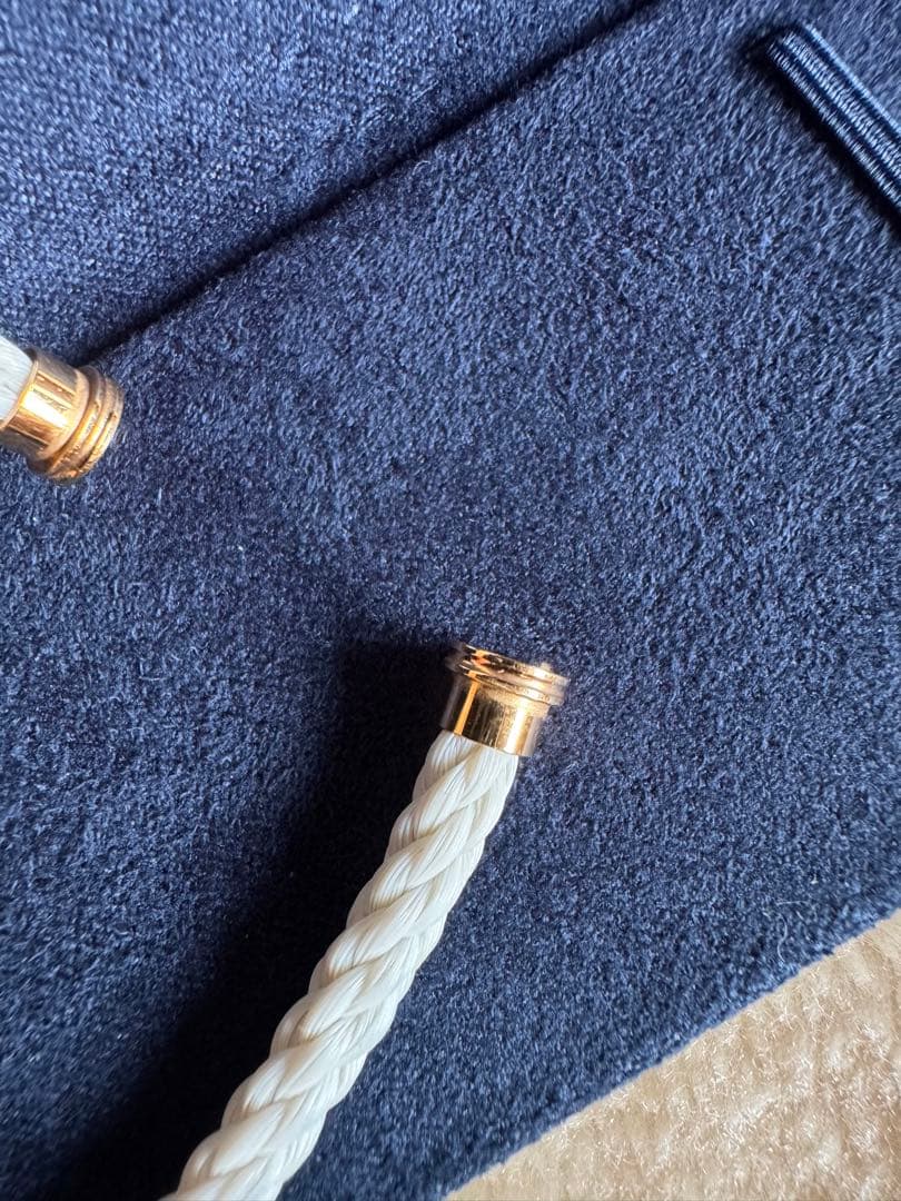 FREDホワイト2連ケーブルのみ ラージモデルイエローゴールド14 フォース10