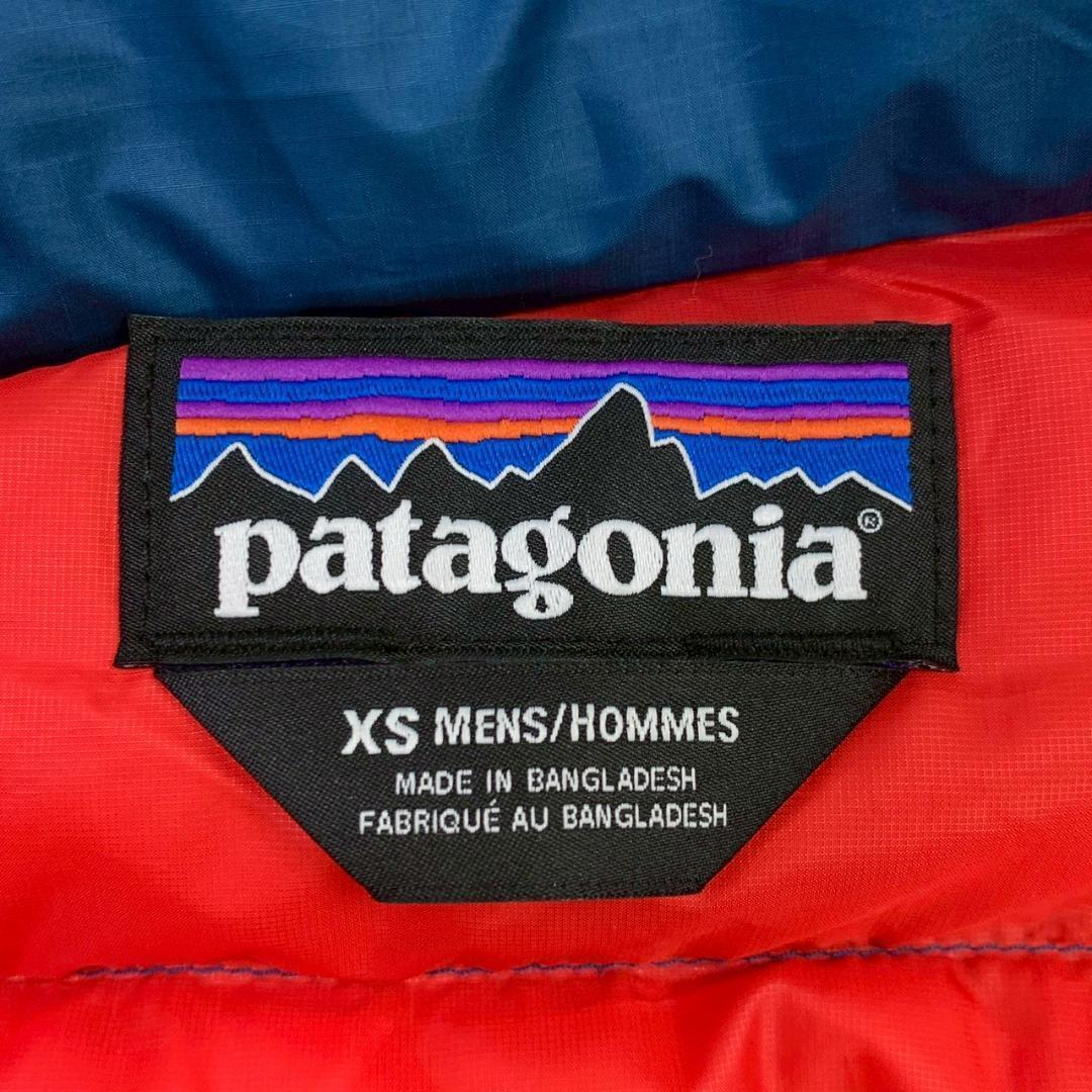 美品★パタゴニア ダウンセーター 84674 ブルー メンズ XS　D823