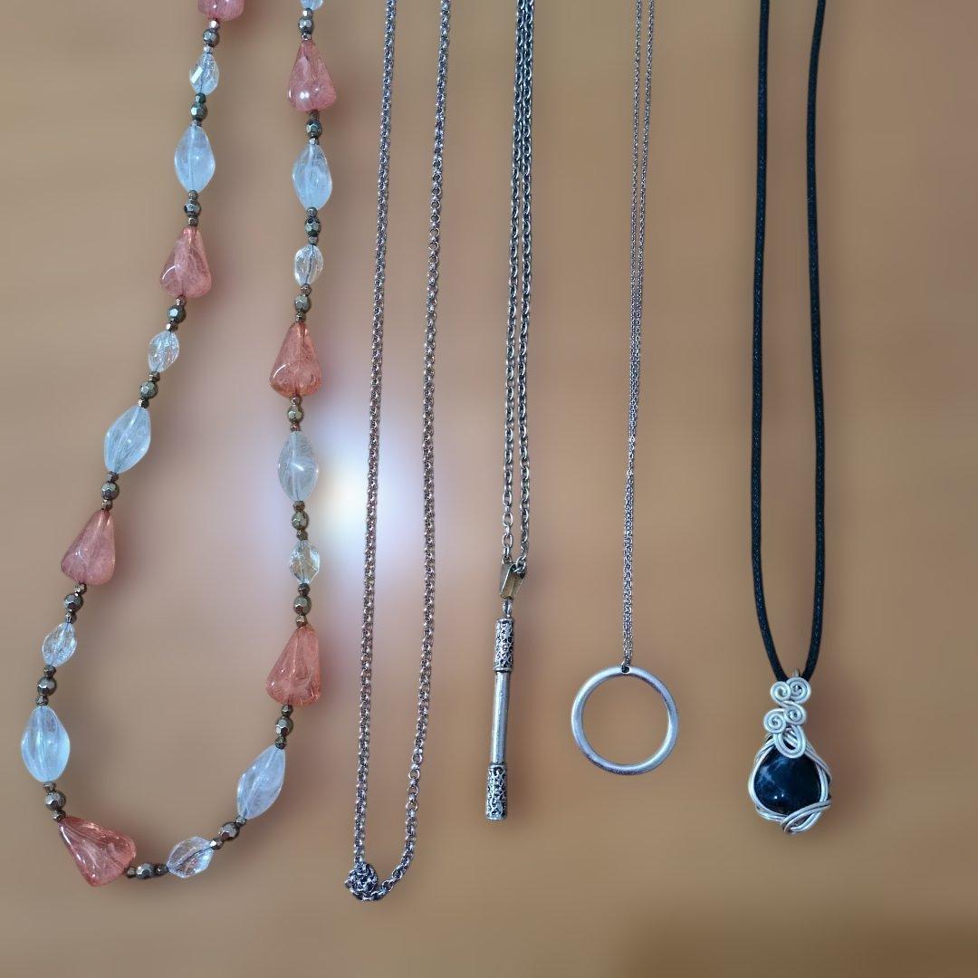 ネックレスセット 5点 まとめ売り - メルカリ