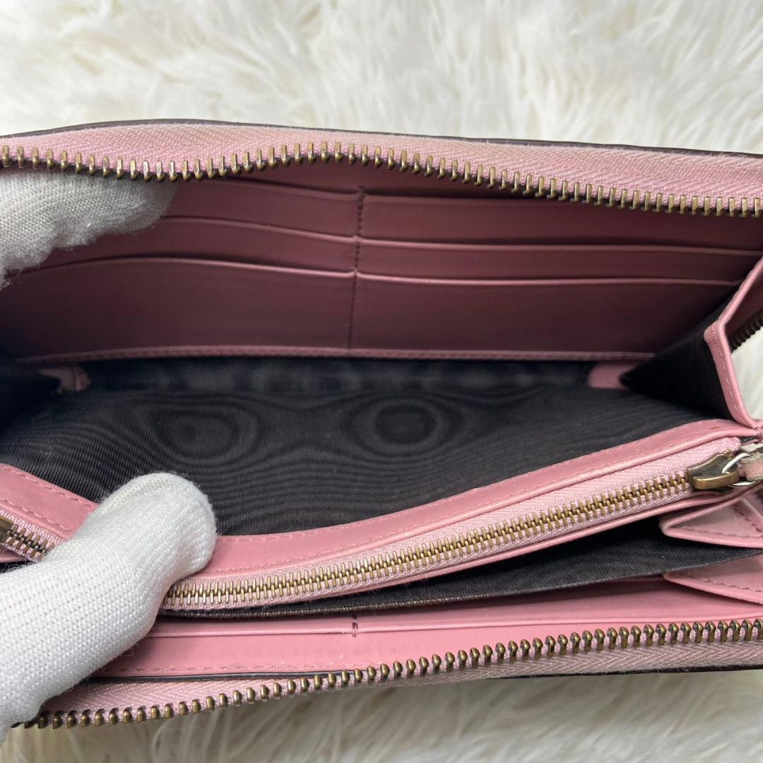 ✨日本限定品✨GUCCI 長財布　チェリー　グッチシマ　ライトストーン　ピンク