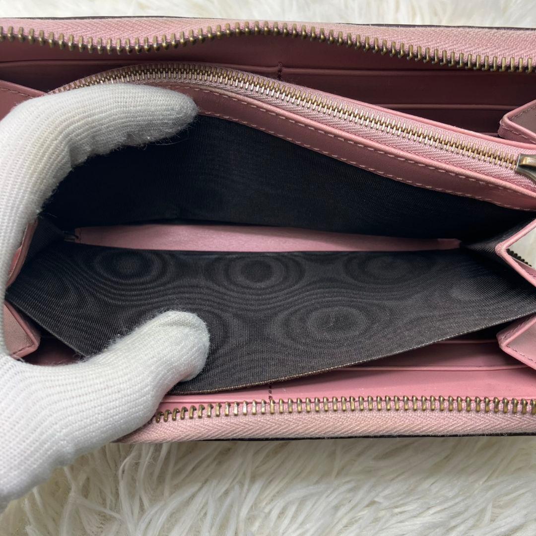 ✨日本限定品✨GUCCI 長財布　チェリー　グッチシマ　ライトストーン　ピンク