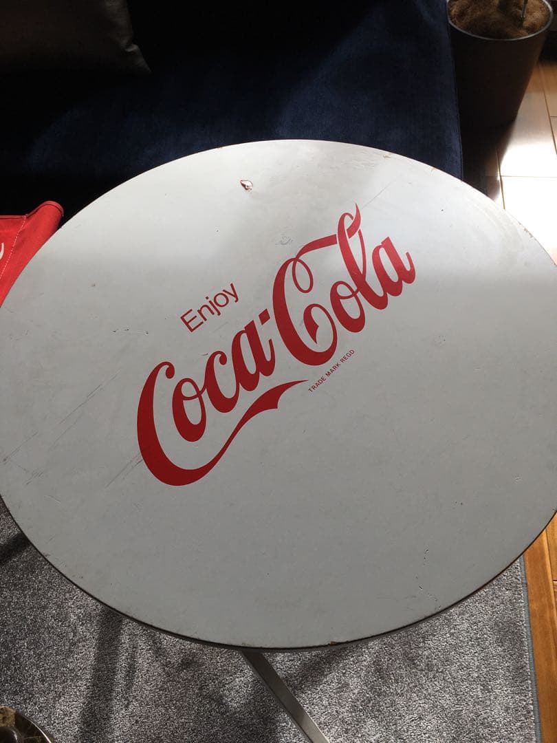 コカコーラ　テーブル　チェアー　セット　折り畳み