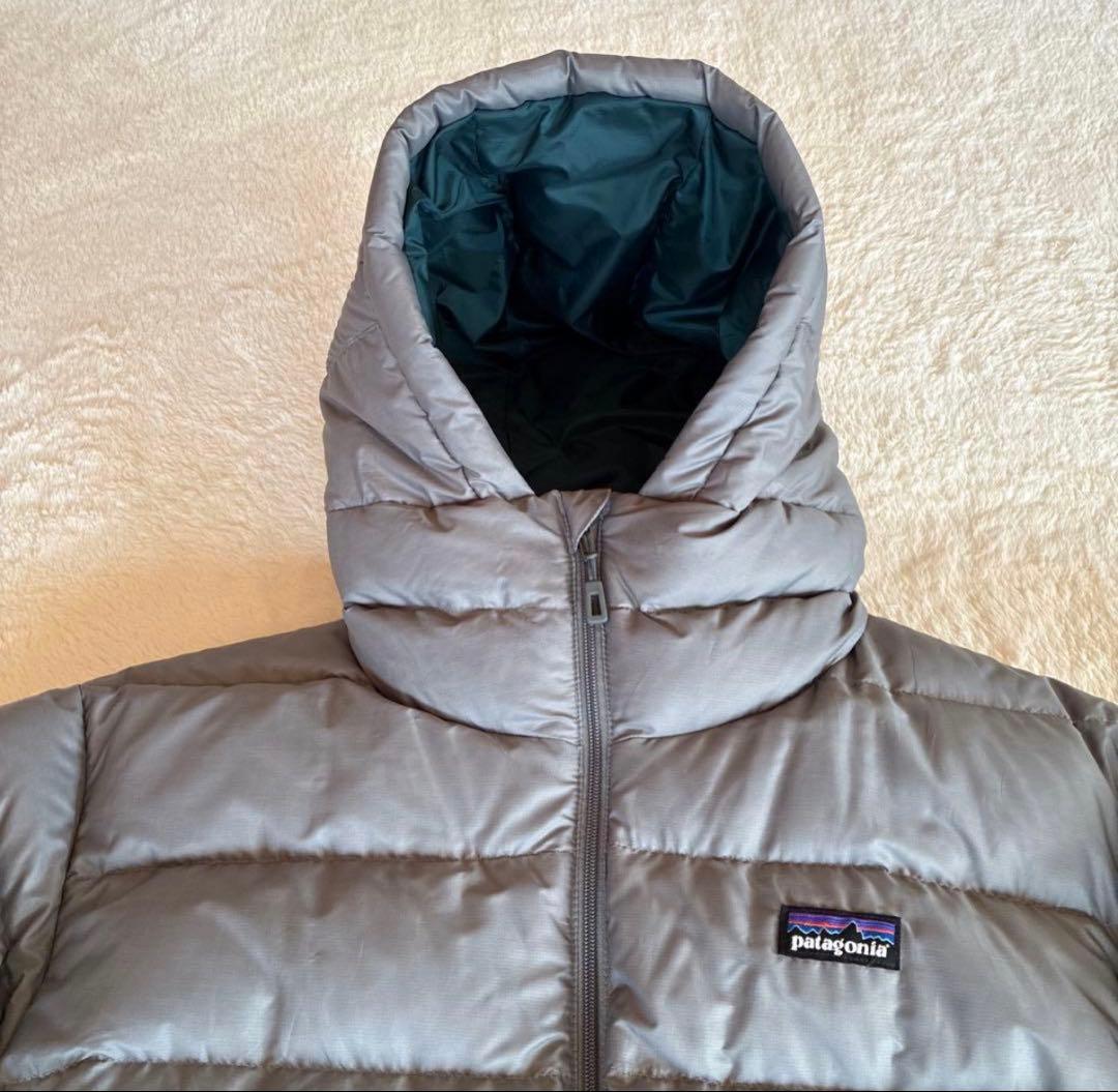 FA13 パタゴニア　ハイロフトダウンセーター　フーディ　S ニッケル　シルバー