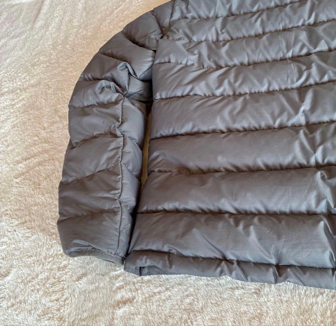 FA13 パタゴニア　ハイロフトダウンセーター　フーディ　S ニッケル　シルバー