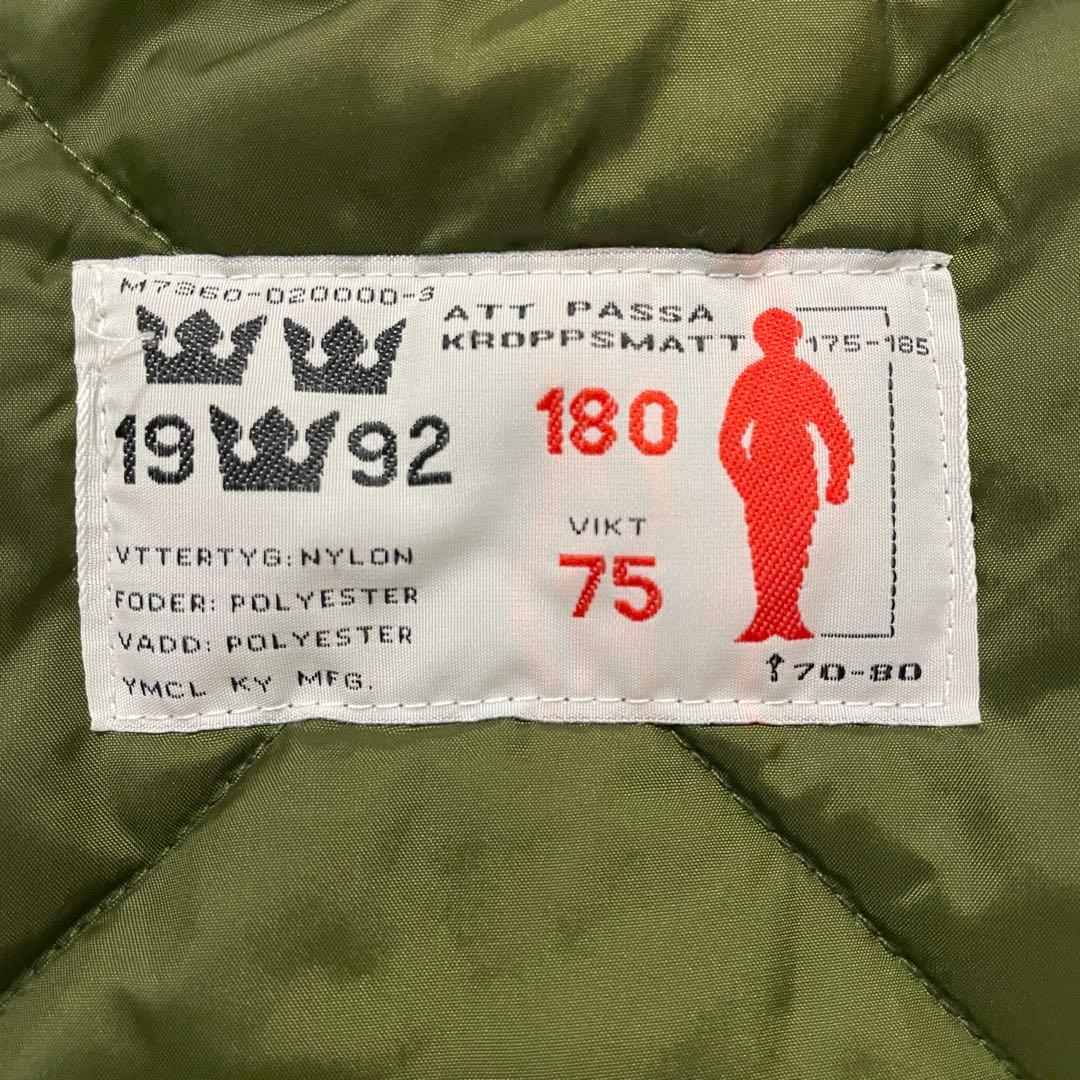 YMCLKYスウェーデン軍タイプ M-90 コールドウェザーパーカー ミリタリー