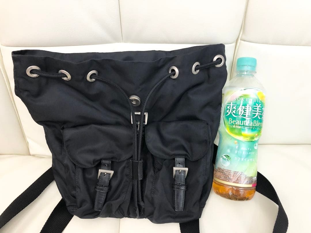 【美品】PRADA プラダ ブラック 黒　ナイロンリュック　バックパック