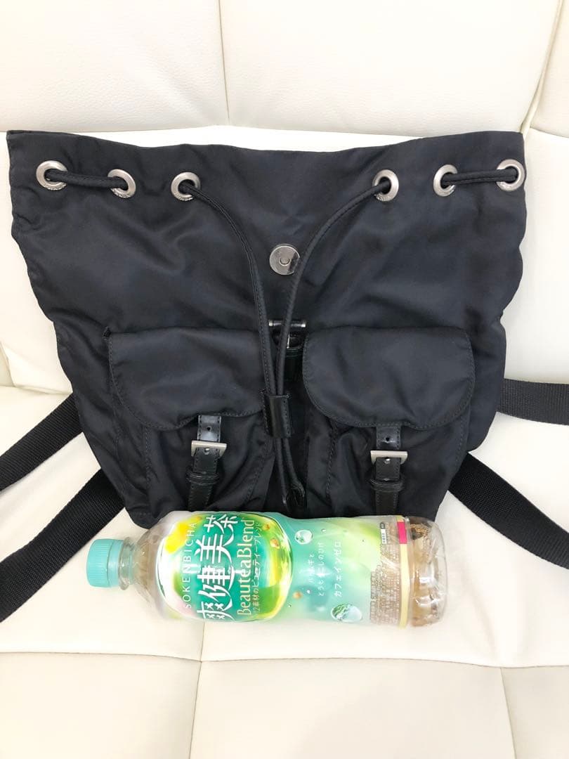 【美品】PRADA プラダ ブラック 黒　ナイロンリュック　バックパック