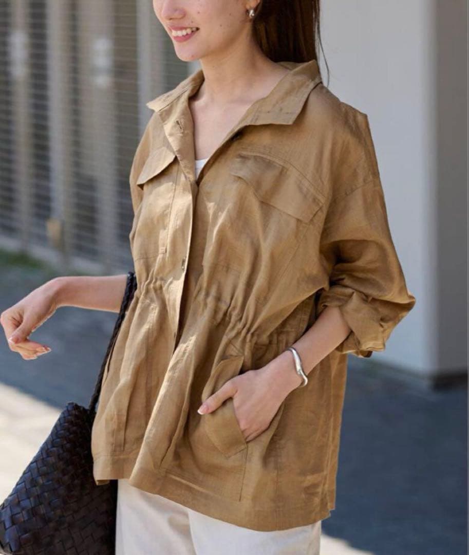 【極美品】FRAMeWORKラミースタンドブルゾン2025SS