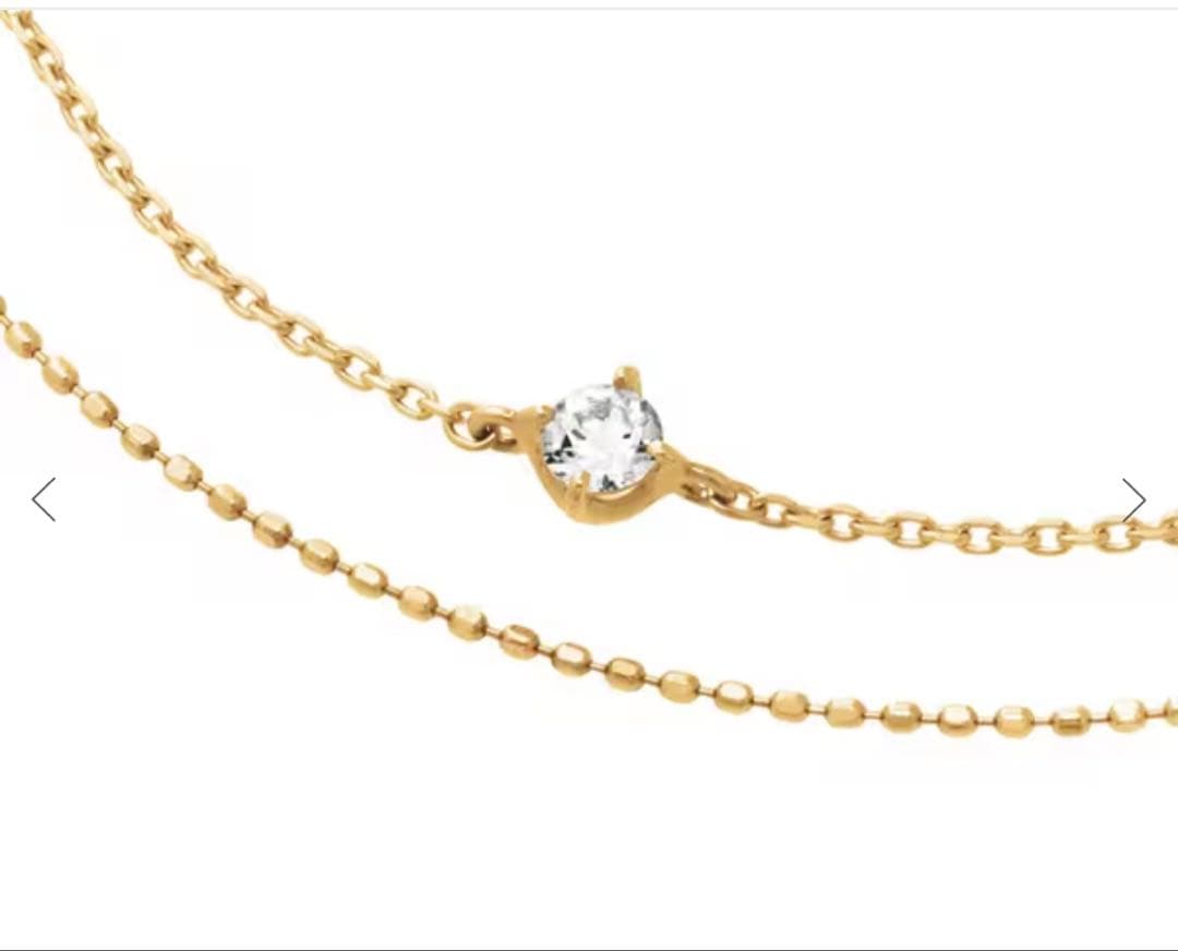 4℃ K10 イエローゴールド　ブレスレット