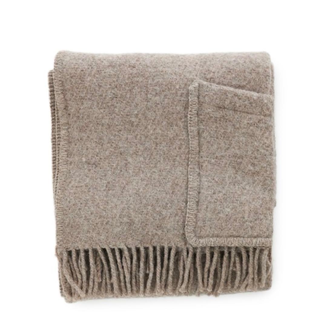 ラプアンカンクリ ショール ポケットショール plage メランジベージュ