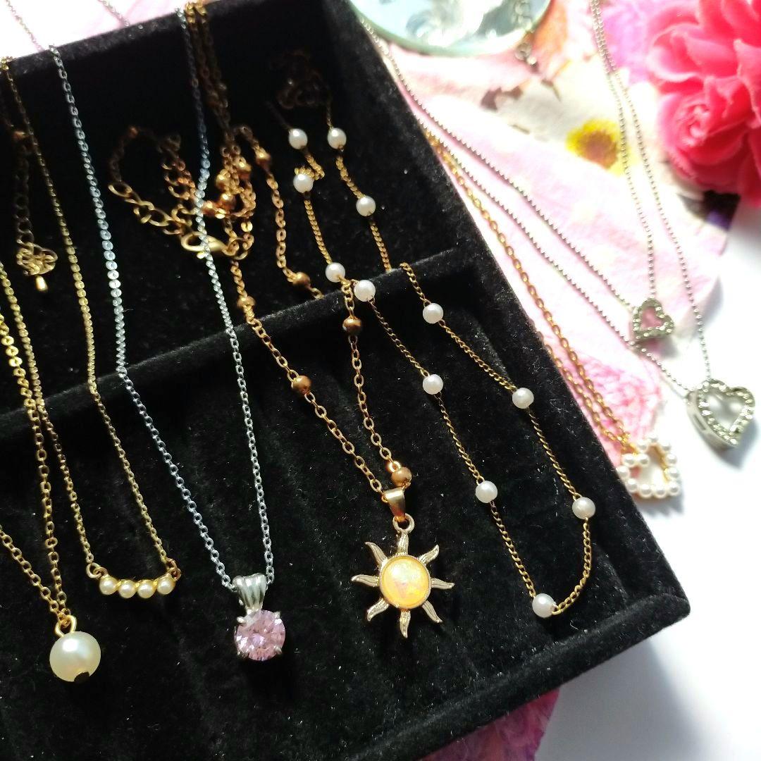 ☆多種類☆【乙女のきらめき】遺品整理 シルバーゴールド ネックレス