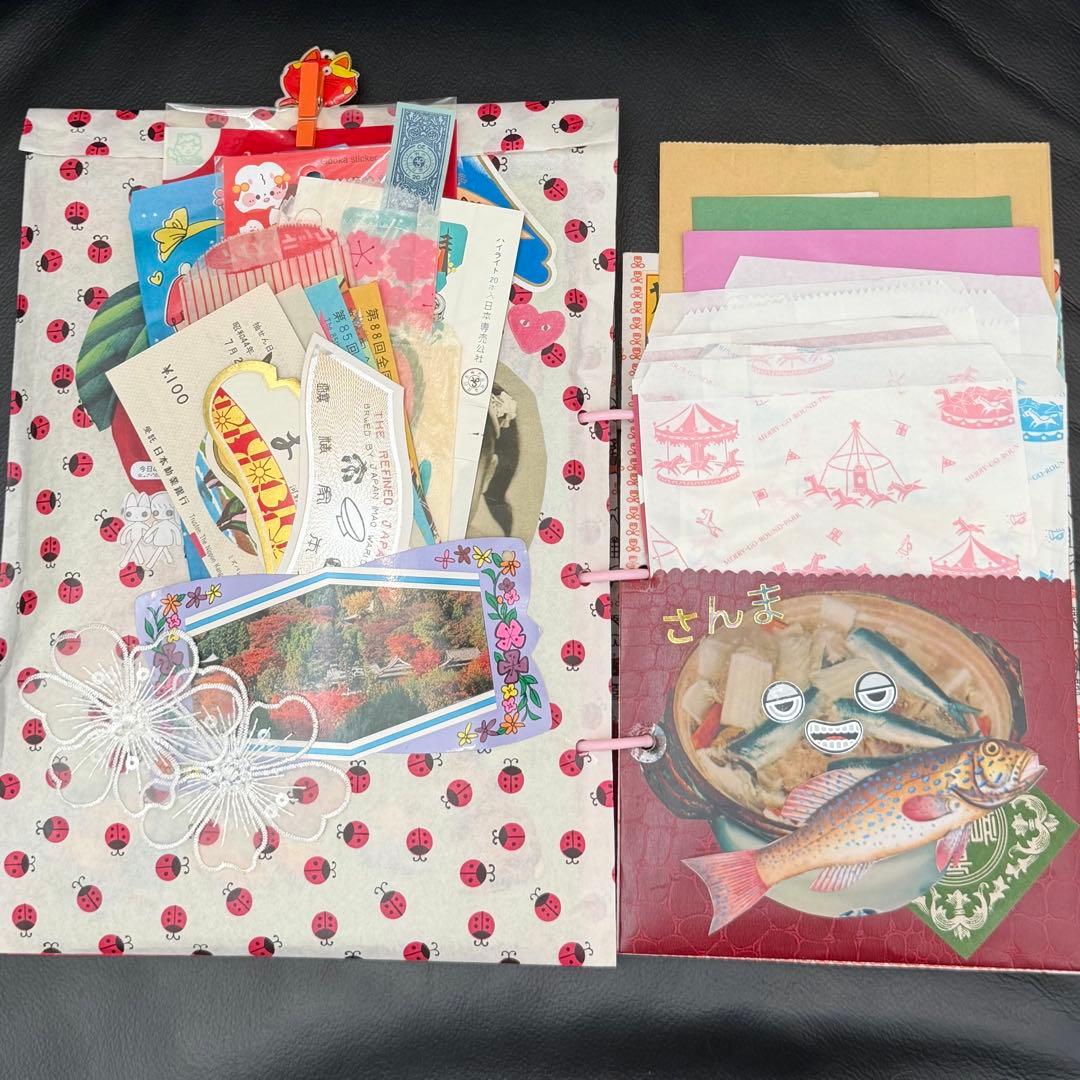 昭和レトロ おすそ分けファイル 紙モノ コラージュ素材 - メルカリ