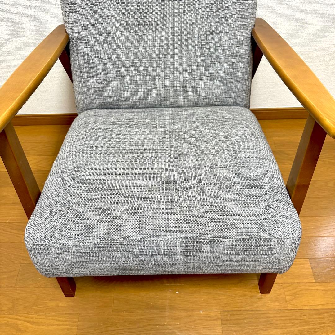 【送料込み】IKEA EKENÄSET エーケネーセット １人掛けソファ グレー