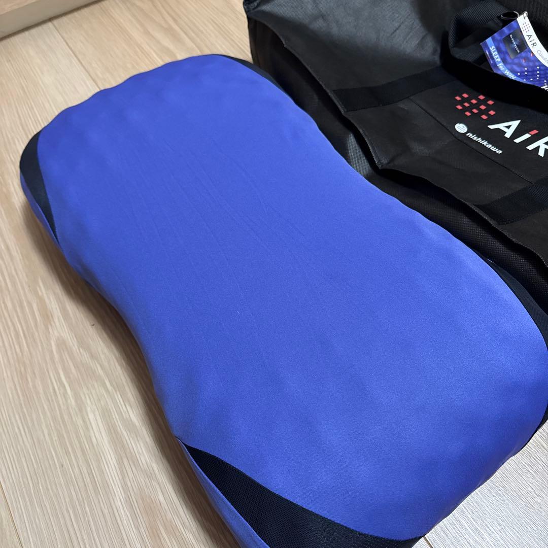 西川AIR ハイクッション 紫色 3d