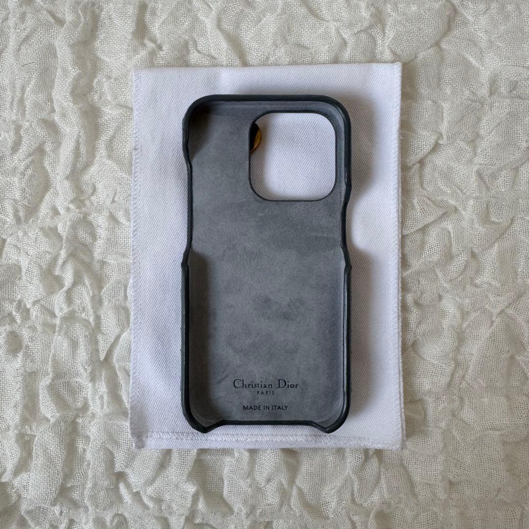 Dior iPhone15Proケース レディディオール カナージュ チャーム