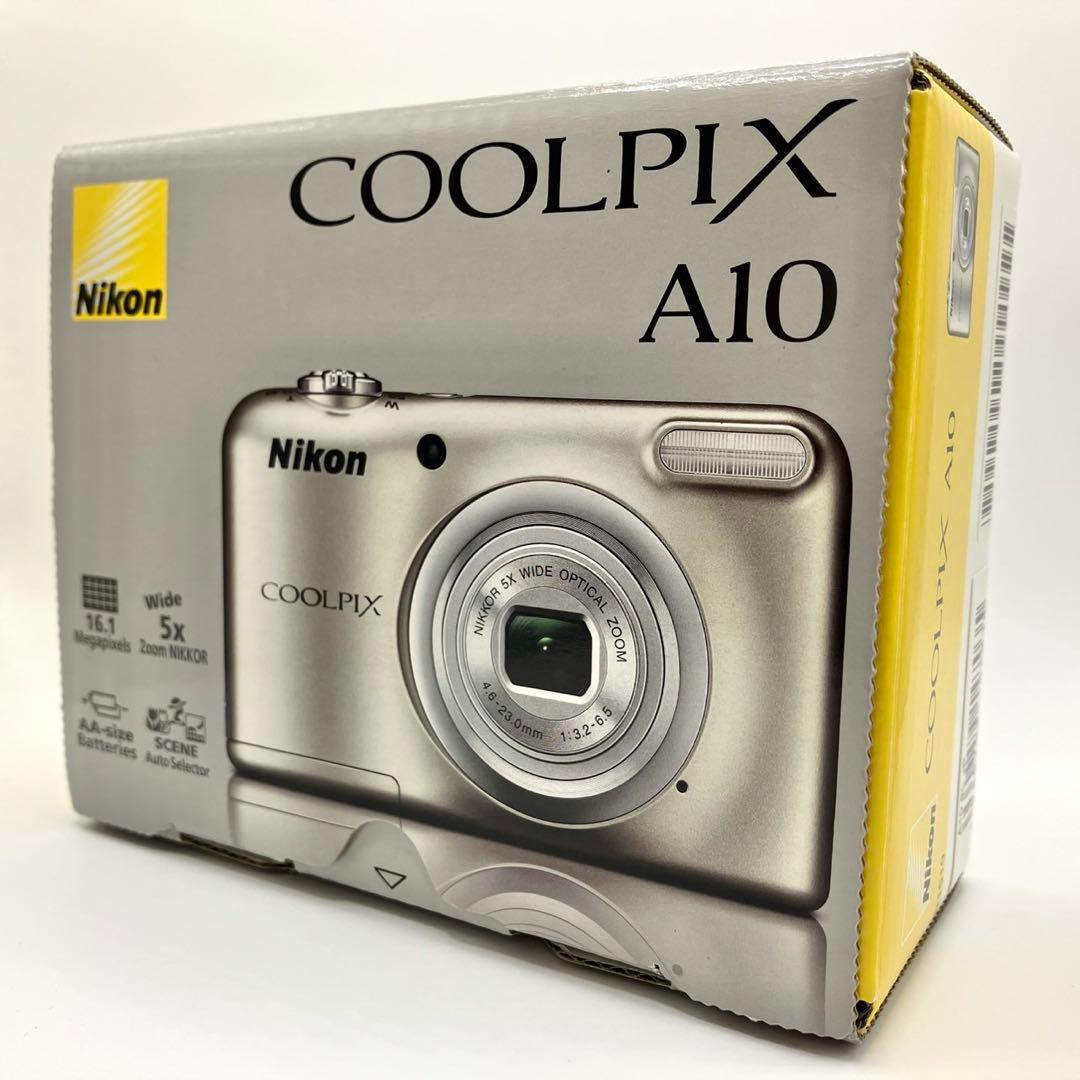 【美品・動作品】Nikon COOLPIX A10 コンデジ 単三電池式 箱付